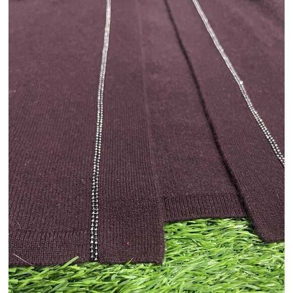 Neiman Marcus The Cashmere Collection Open Cardigan Sparkle Beaded Sweater sz S - Picture 2 of 8